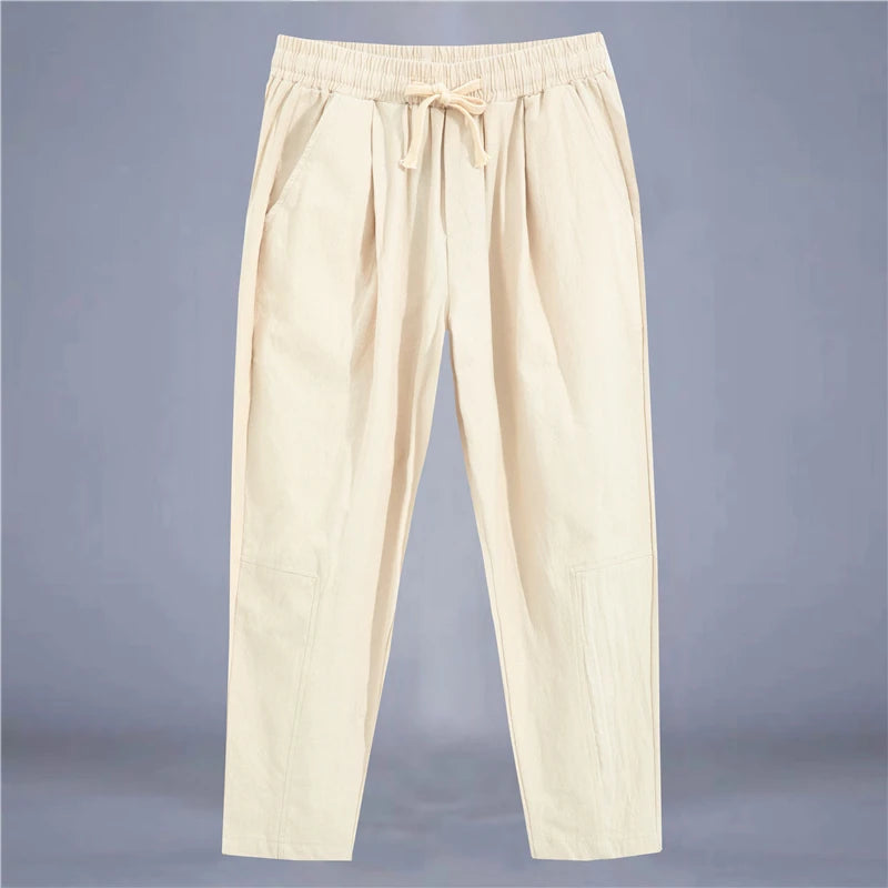 Cotton Linen Casual Pants